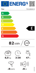 T35128SKW-E 8kg 1200 RPM family washing wachine