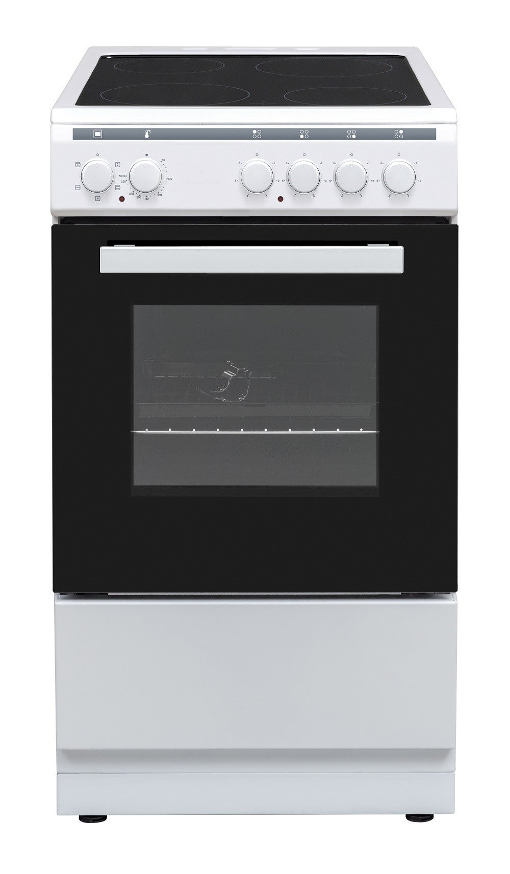 T05C1V1W 50CM SINGLE FAN OVEN WITH CERAMIC HOB