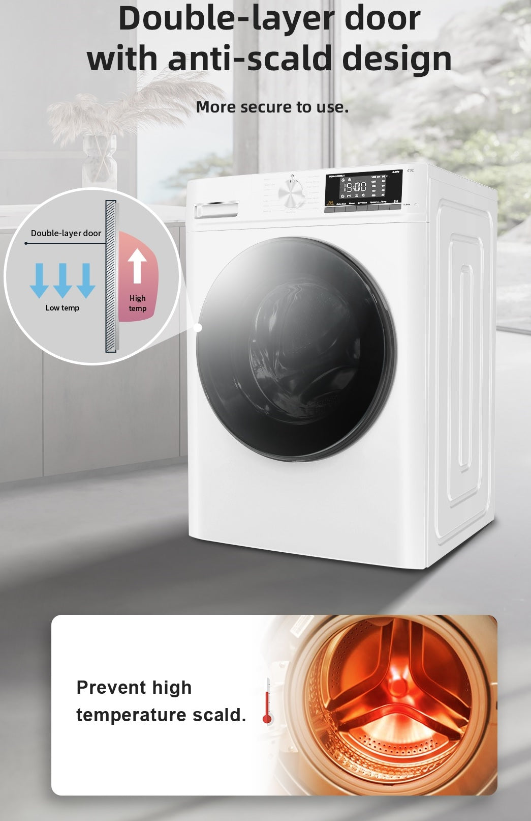 T351410MLWA 10kg A Energy 1400 RPM Space Pro Thor Washing Machine - Image 11