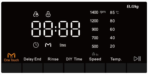 T351410MLWA 10kg A Energy 1400 RPM Space Pro Thor Washing Machine - Image 3