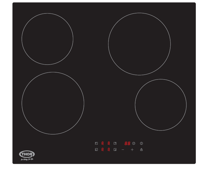 T154MDTCSS Thor Appliances Ceramic Hob